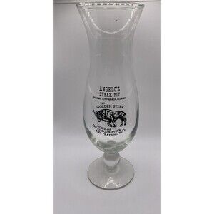Vintage Large Size “Angelo’s Steak Pit Florida”. Glass Mug
